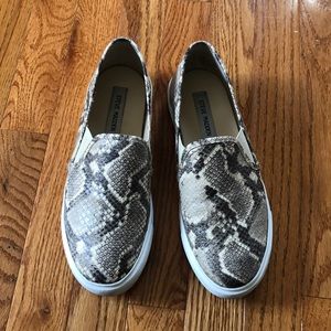 Steve Madden snake skin loafers
